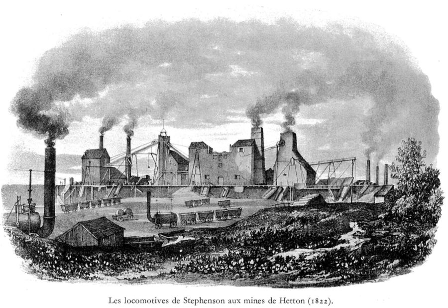 Les locomotives de Stephenson aux mines de Hetton - 1822