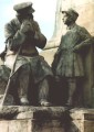 Statue d'Henri Schneider - Face  l'Htel-Dieu - Le creusot en Bourgogne - 71200